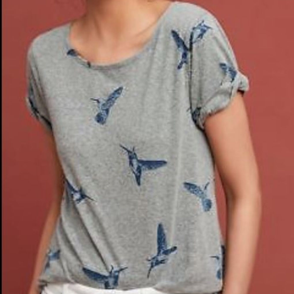 Anthropologie T.La Back-Twist Tee
